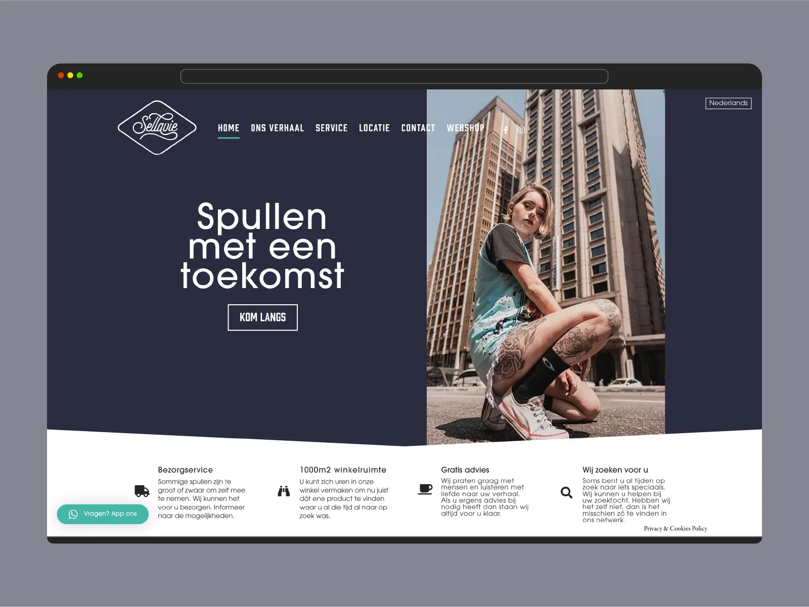 Sellavie – Landing Page Desktop